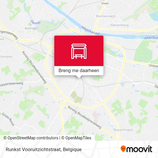 Runkst Vooruitzichtstraat kaart