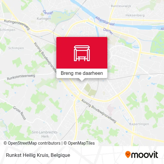 Runkst Heilig Kruis kaart