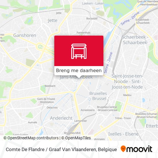 Comte De Flandre / Graaf Van Vlaanderen kaart
