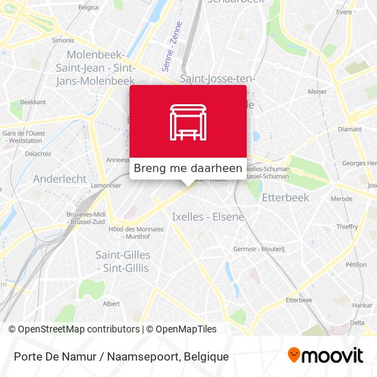 Porte De Namur / Naamsepoort kaart