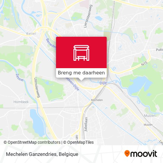 Mechelen Ganzendries kaart