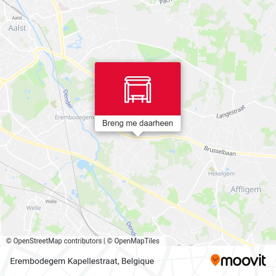 Erembodegem Kapellestraat kaart