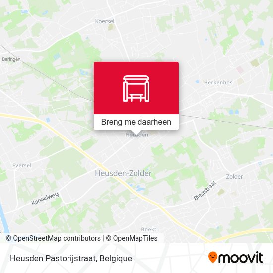 Heusden Pastorijstraat kaart