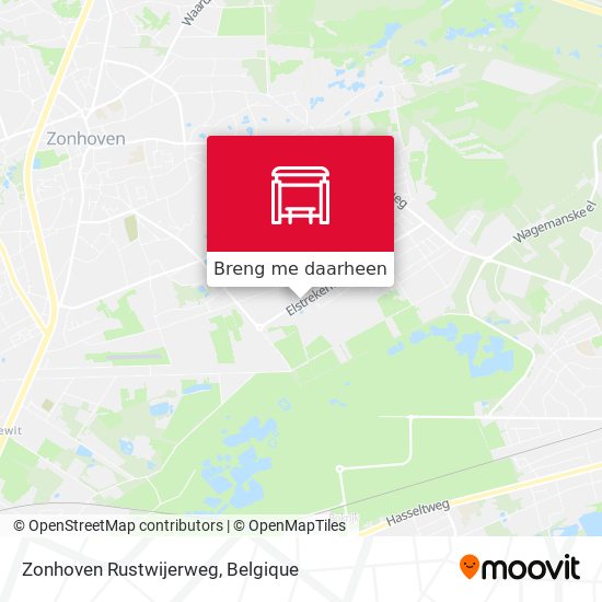 Zonhoven Rustwijerweg kaart