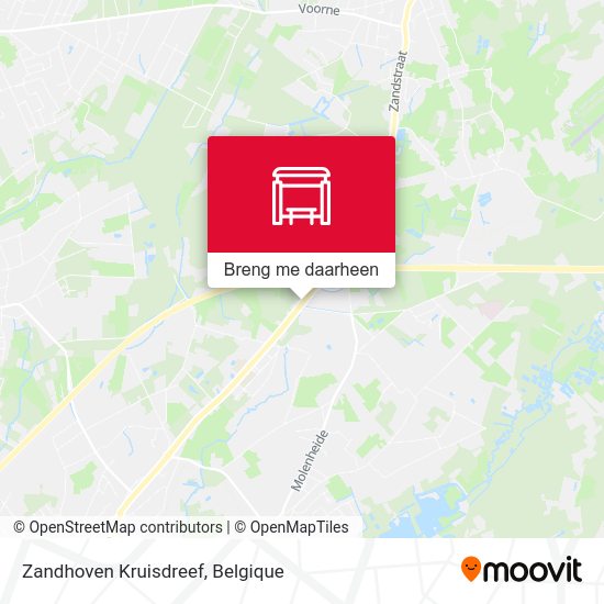 Zandhoven Kruisdreef kaart