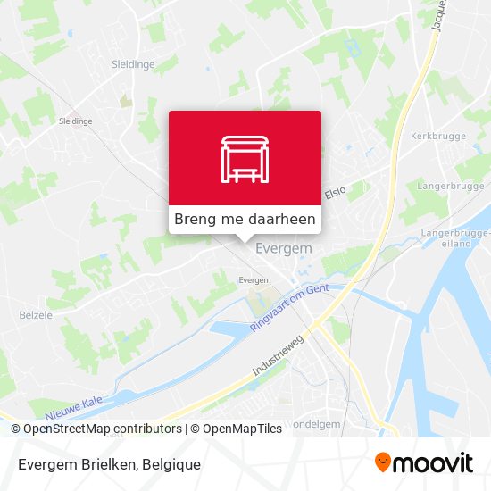 Evergem Brielken kaart