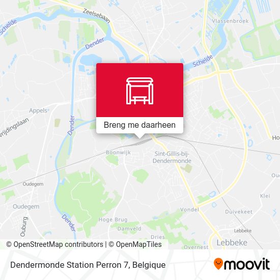 Dendermonde Station Perron 7 kaart