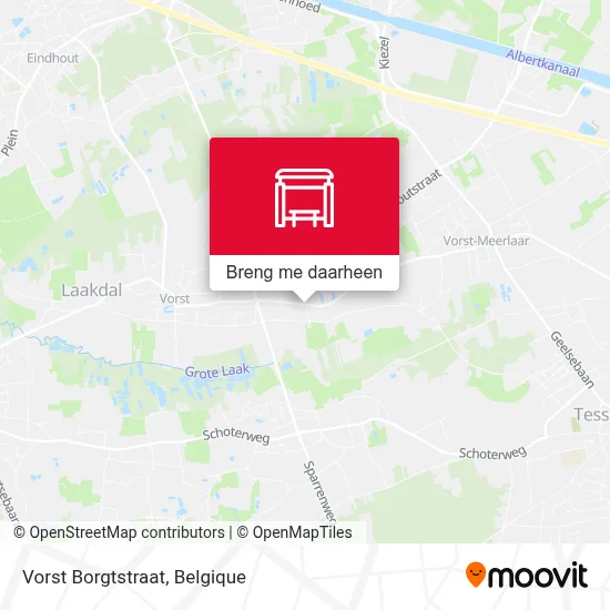 Vorst Borgtstraat kaart