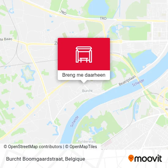Burcht Boomgaardstraat kaart
