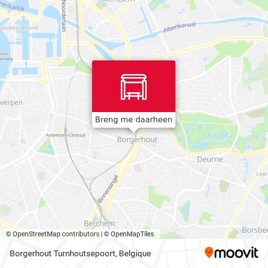 Borgerhout Turnhoutsepoort kaart