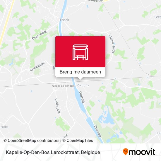 Kapelle-Op-Den-Bos Larockstraat kaart