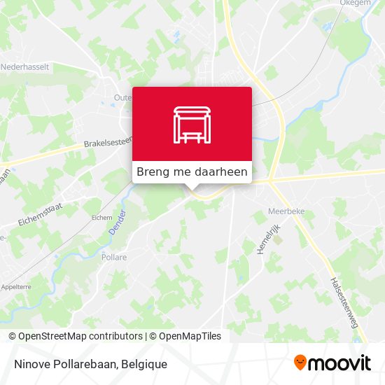 Ninove Pollarebaan kaart