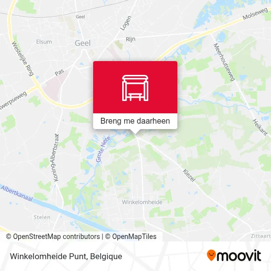 Winkelomheide Punt kaart