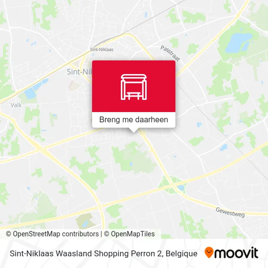 Sint-Niklaas Waasland Shopping Perron 2 kaart