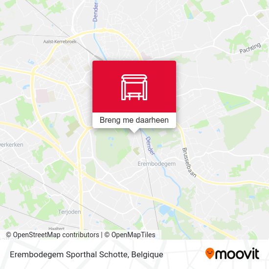 Erembodegem Sporthal Schotte kaart