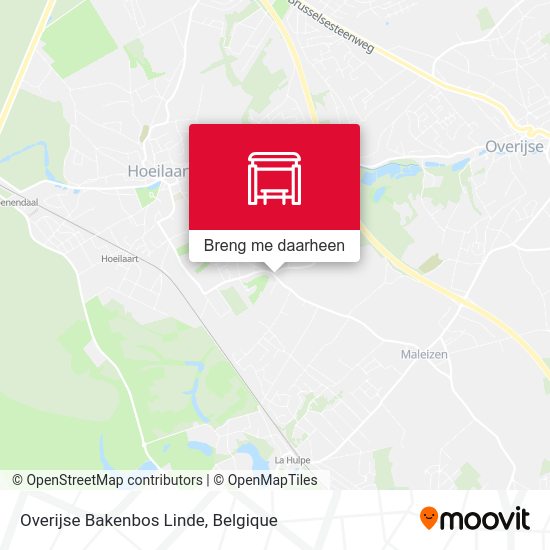 Overijse Bakenbos Linde kaart