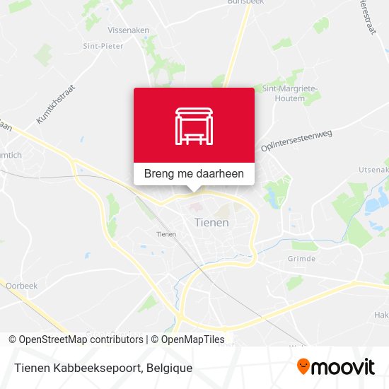 Tienen Kabbeeksepoort kaart
