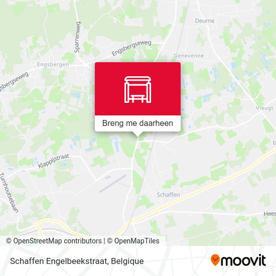 Schaffen Engelbeekstraat kaart