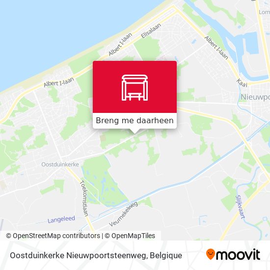 Oostduinkerke Nieuwpoortsteenweg kaart