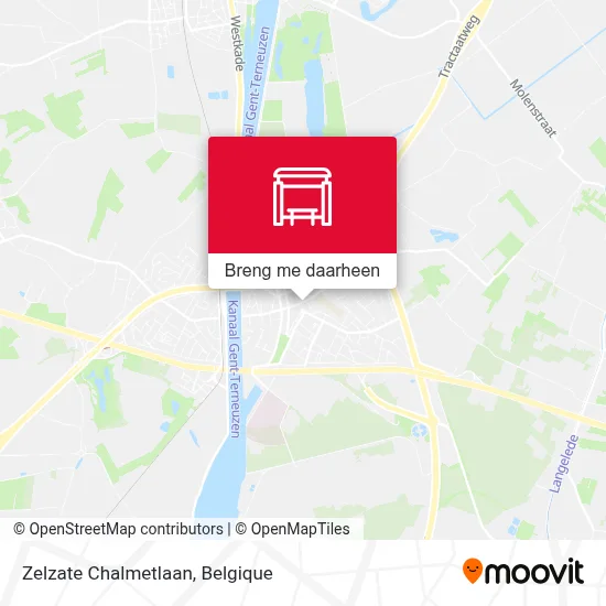 Zelzate Chalmetlaan kaart