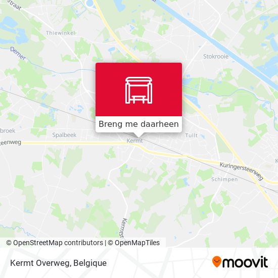 Kermt Overweg kaart