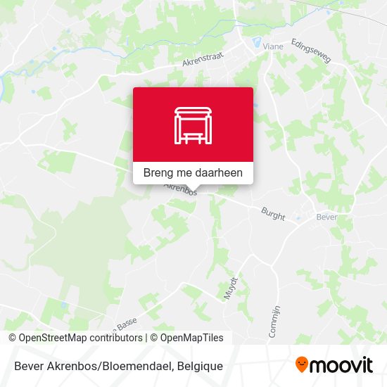 Bever Akrenbos/Bloemendael kaart