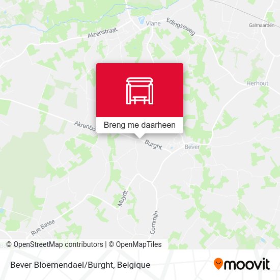 Bever Bloemendael/Burght kaart