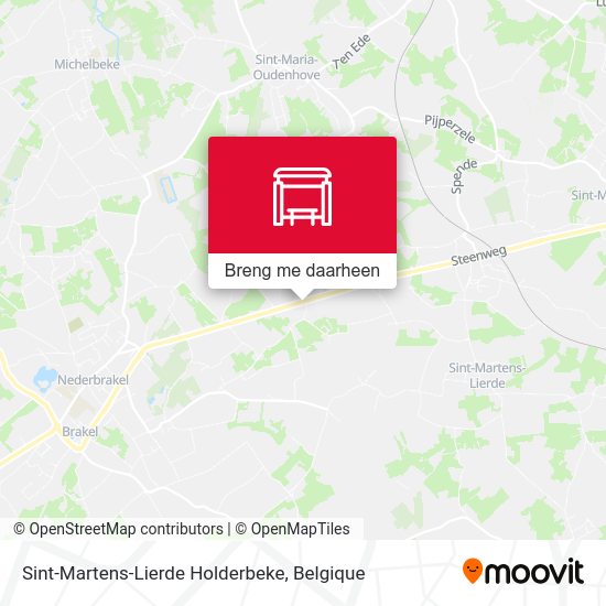 Sint-Martens-Lierde Holderbeke kaart