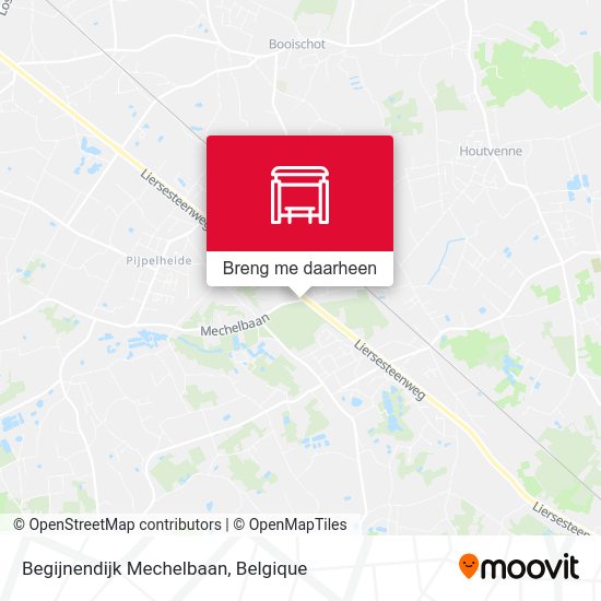 Begijnendijk Mechelbaan kaart