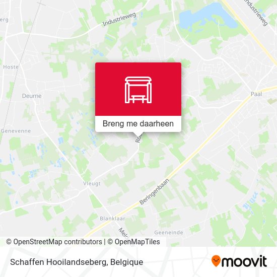 Schaffen Hooilandseberg kaart