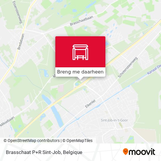 Brasschaat P+R Sint-Job kaart
