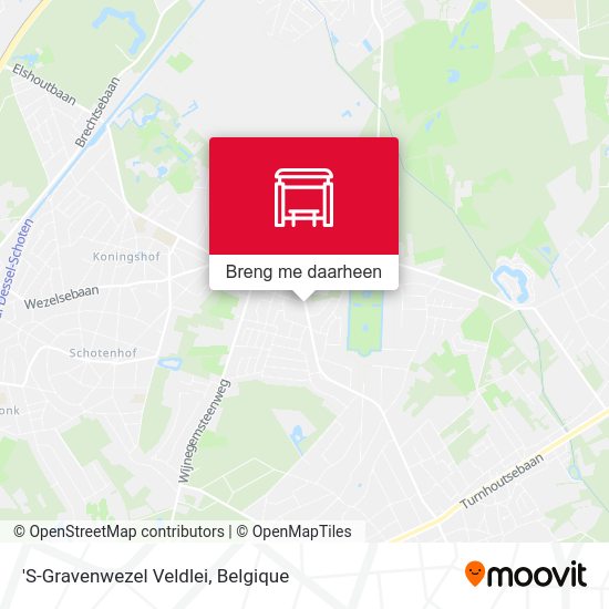 'S-Gravenwezel Veldlei kaart