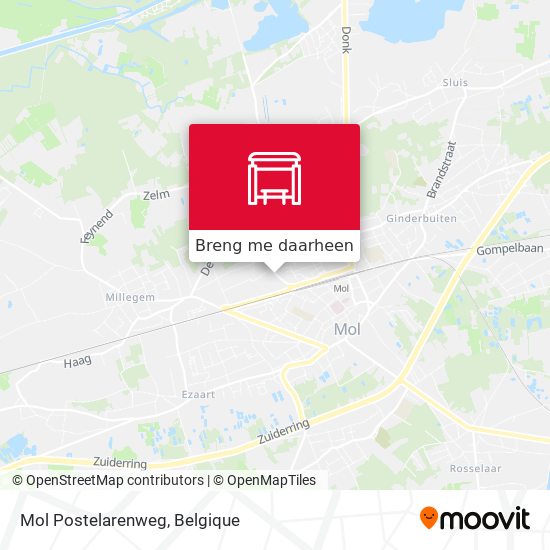 Mol Postelarenweg kaart