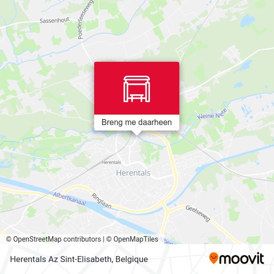 Herentals Az Sint-Elisabeth kaart