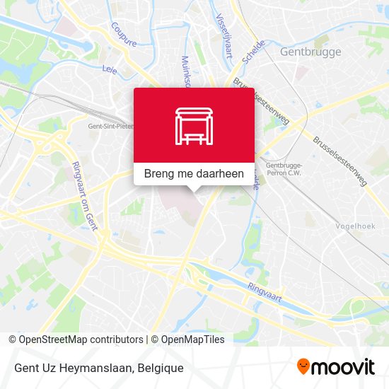 Gent Uz Heymanslaan kaart