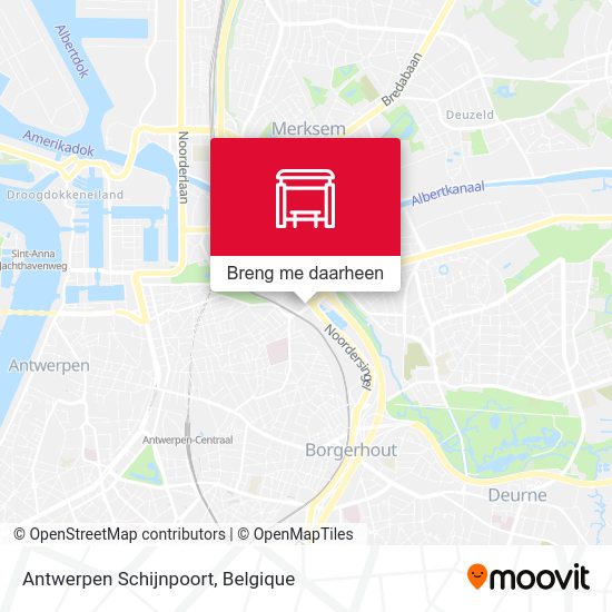 Antwerpen Schijnpoort kaart