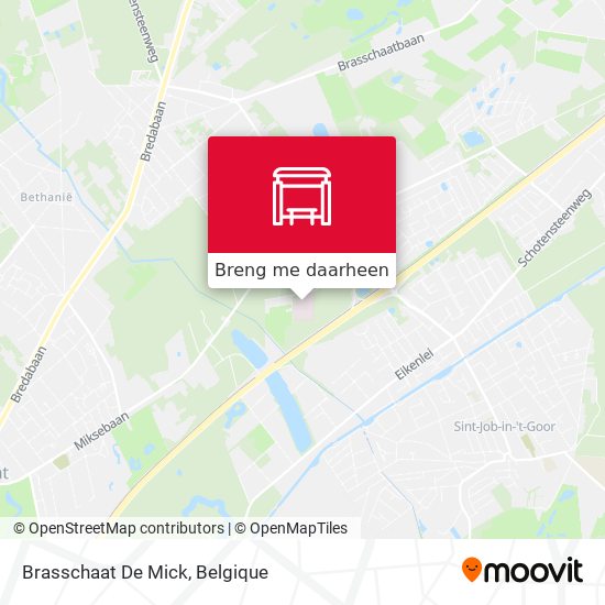 Brasschaat De Mick kaart