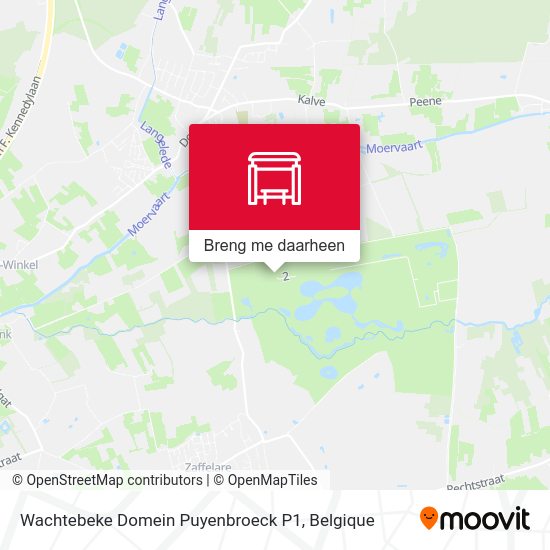 Wachtebeke Domein Puyenbroeck P1 kaart