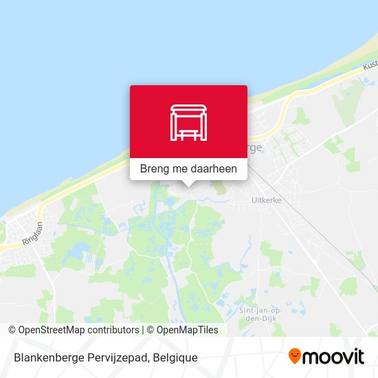 Blankenberge Pervijzepad kaart