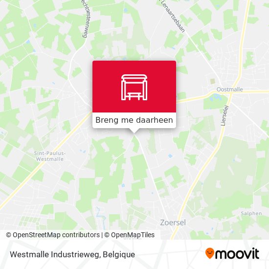 Westmalle Industrieweg kaart