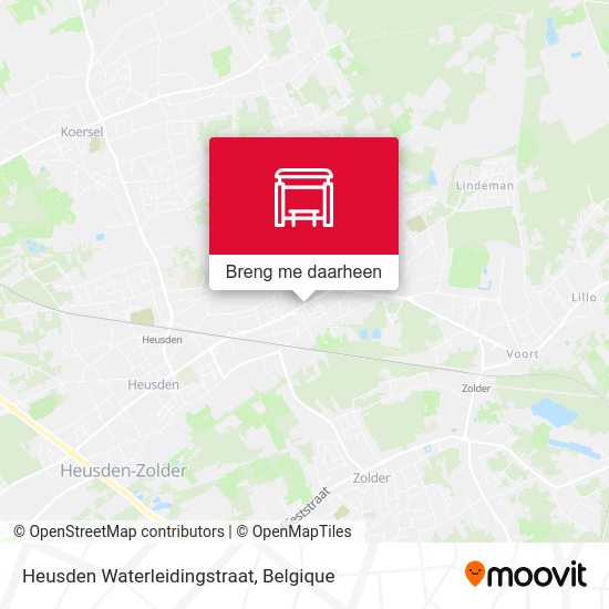 Heusden Waterleidingstraat kaart