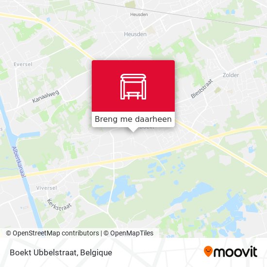 Boekt Ubbelstraat kaart