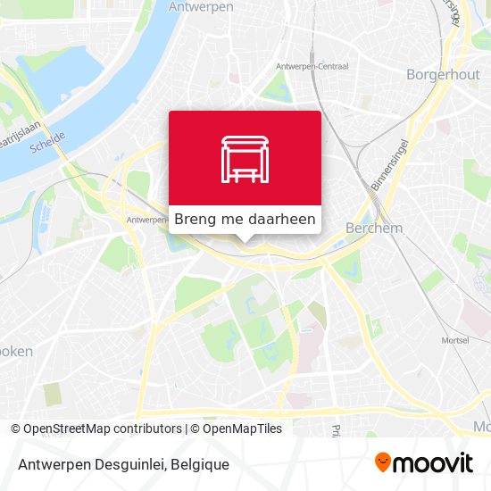 Antwerpen Desguinlei kaart