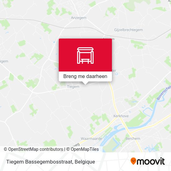 Tiegem Bassegembosstraat kaart