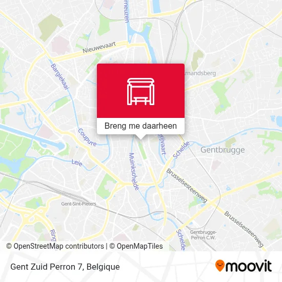 Gent Zuid Perron 7 kaart