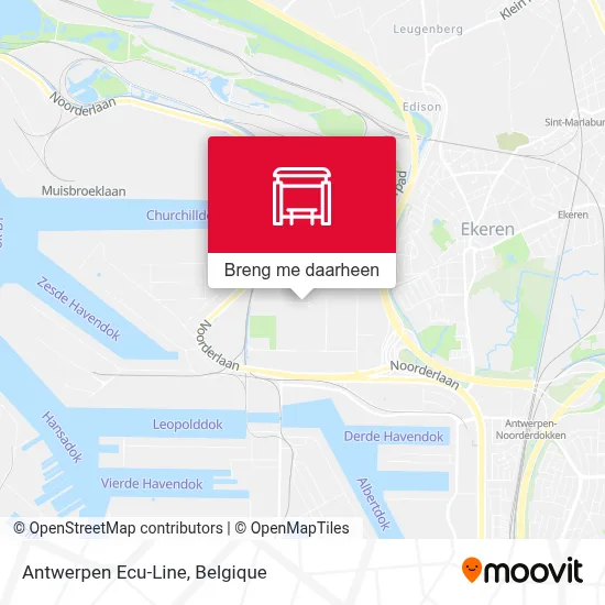 Antwerpen Ecu-Line kaart