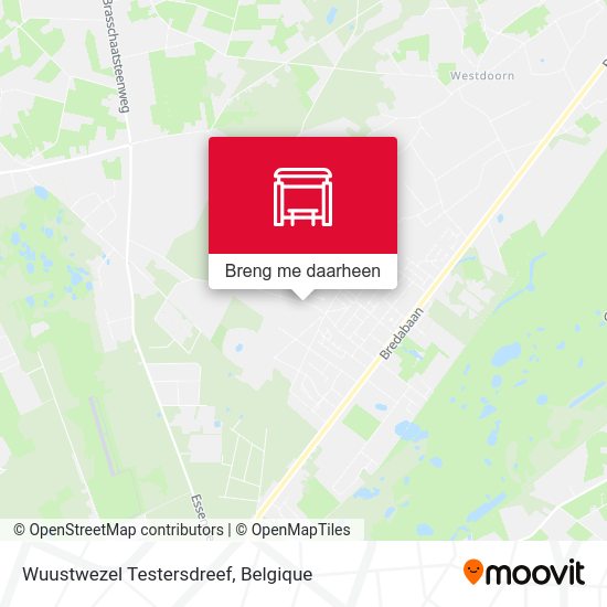 Wuustwezel Testersdreef kaart