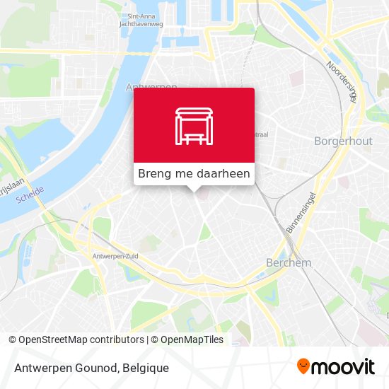 Antwerpen Gounod kaart