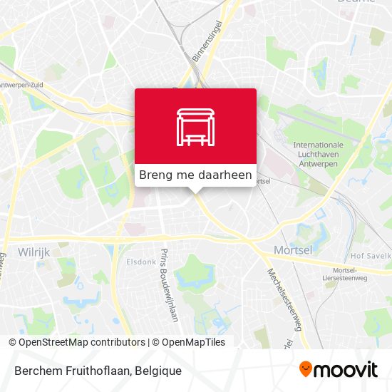 Berchem Fruithoflaan kaart