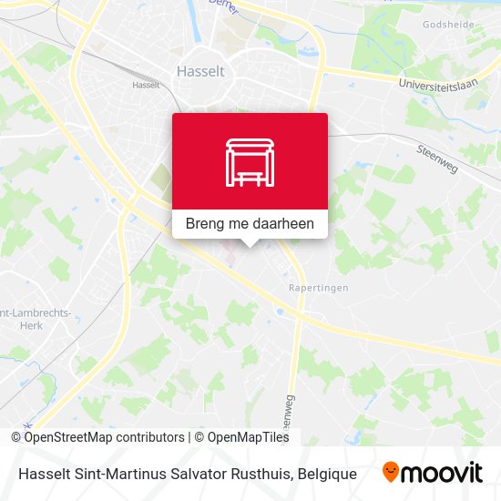 Hasselt Sint-Martinus Salvator Rusthuis kaart